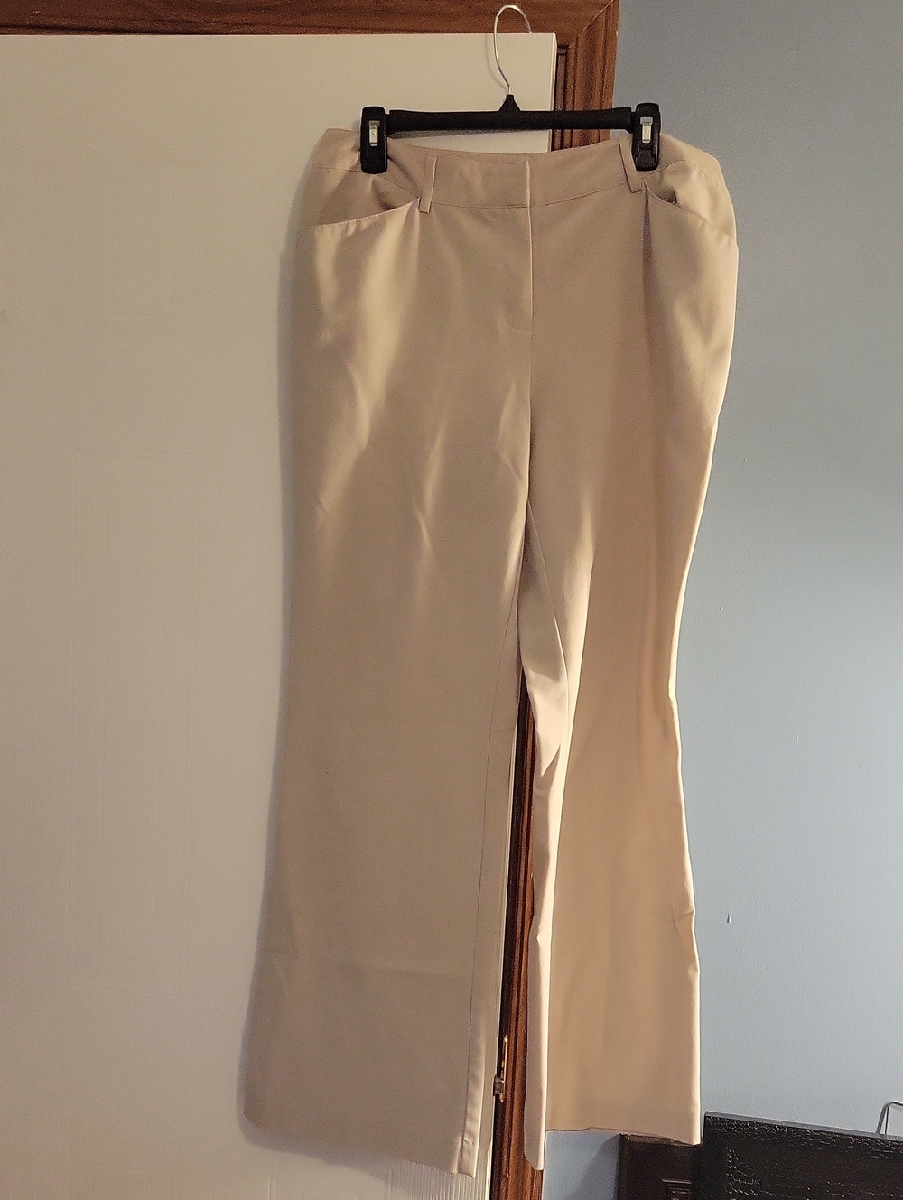 🎈 Chico's Classic Women's Wide leg Dress Pants in Beige Size 1.5 (US 10)